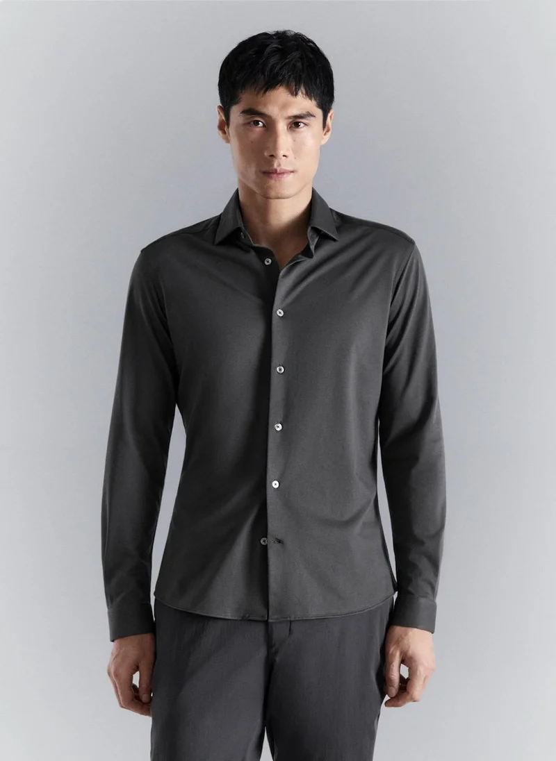 Mango Man Comfort stretch non-iron shirt